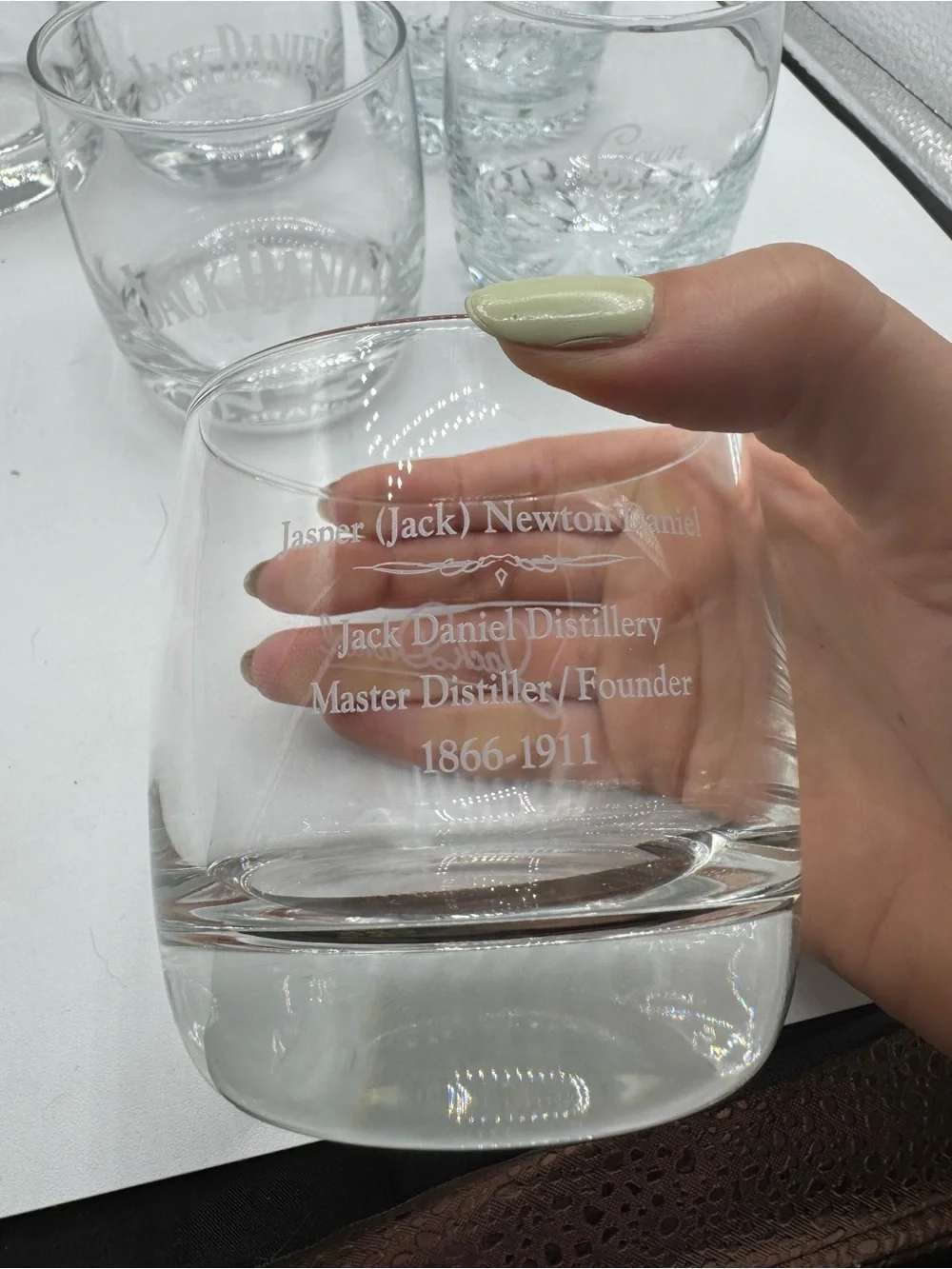 Alcohol Branded Rocks Glasses Set of Six Jack Daniels, Crown Royal